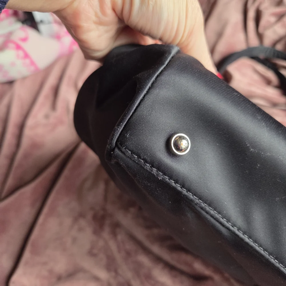 Kate Spade Black Nylon Tote / Diaper Bag with Changing Pad